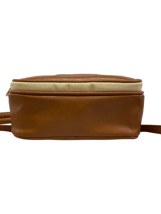 Gucci Backpack Sherry Interlocking Beige Brown Multi Leather main image 10